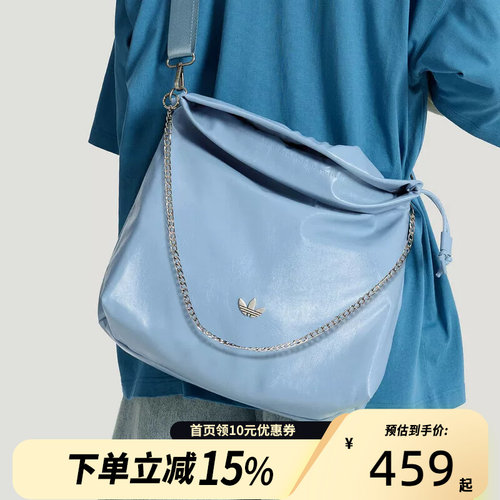 Adidas阿迪达斯三叶草质感腋下包手提拎包2026夏中性斜挎包KS5156
