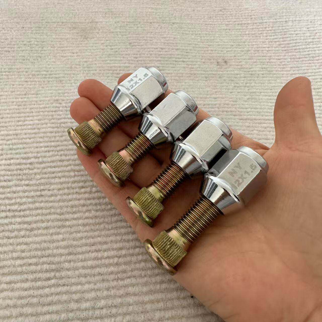 长城哈弗H5轮胎螺丝原厂哈弗H5H3风骏3567轮毂螺丝杆螺丝帽原装