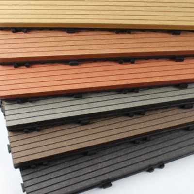 新塑木木塑户外长条地板阳台庭院防水露台防腐木拼接小地板30x6厂