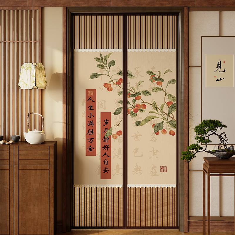 夏季隐私防蚊门帘2025新款磁性免打孔厨房卧室纱门纱窗帘隔断门帘