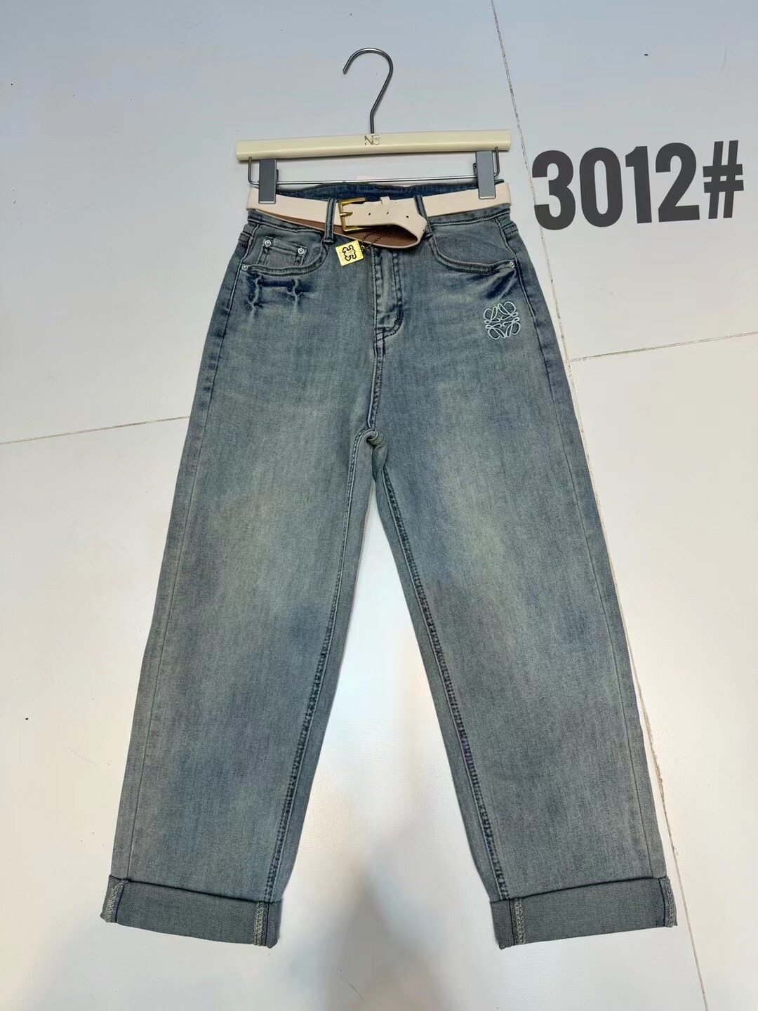 浅色韩版牛仔裤女春秋2026高牛仔裤