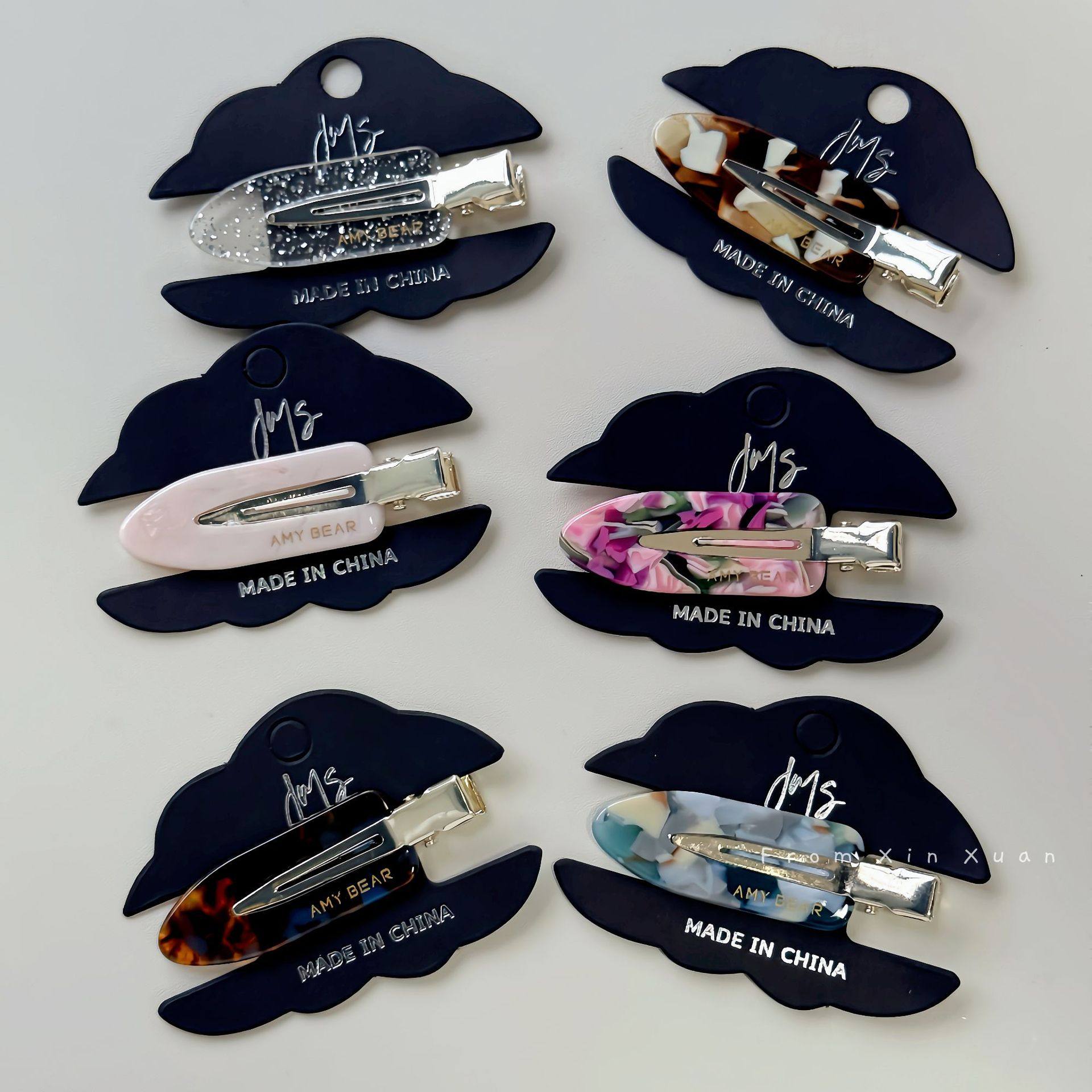 多巴胺发夹少女侧边无痕醋酸边夹2025新款高端前额刘海夹夹子头饰