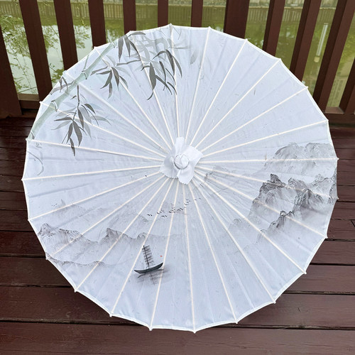 水墨中国风油纸伞拾梦