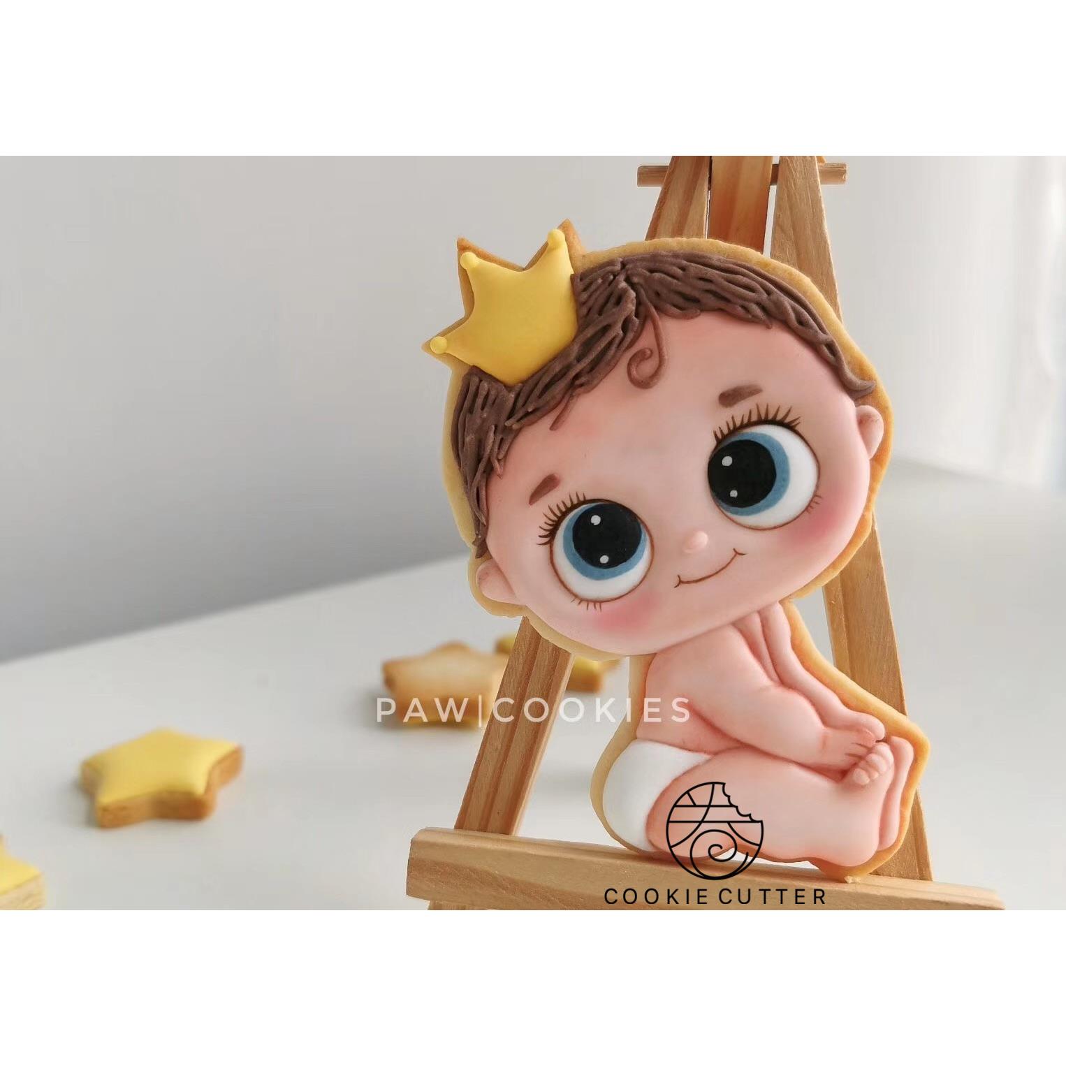 pawpaw小婴儿宝宝饼干模 周岁蛋糕糖霜配饰烘焙模具