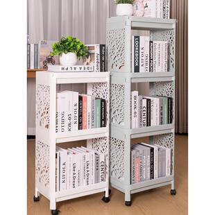 轮式小书架学生简易桌简易现代节省空间储物架落地式书架