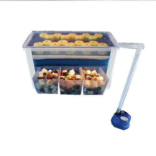 养乌龟专用低水位过滤器水幕帘式过滤盒鱼缸上滤盒流潜水泵吸粪便