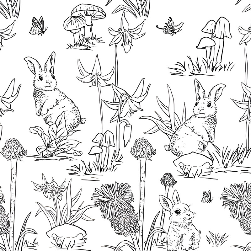 轻法式卫生间兔子自粘贴纸奶油风浴室厨房墙砖翻新壁纸防水防潮贴,家居饰品,软装墙贴,淘宝优惠券,粉丝福利购,淘宝优惠卷