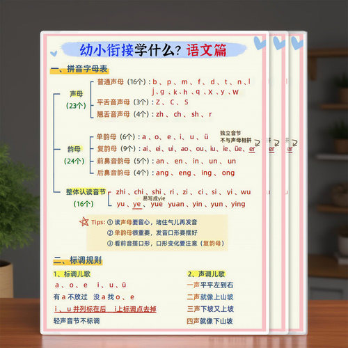 幼小衔接知识点汇总卡片