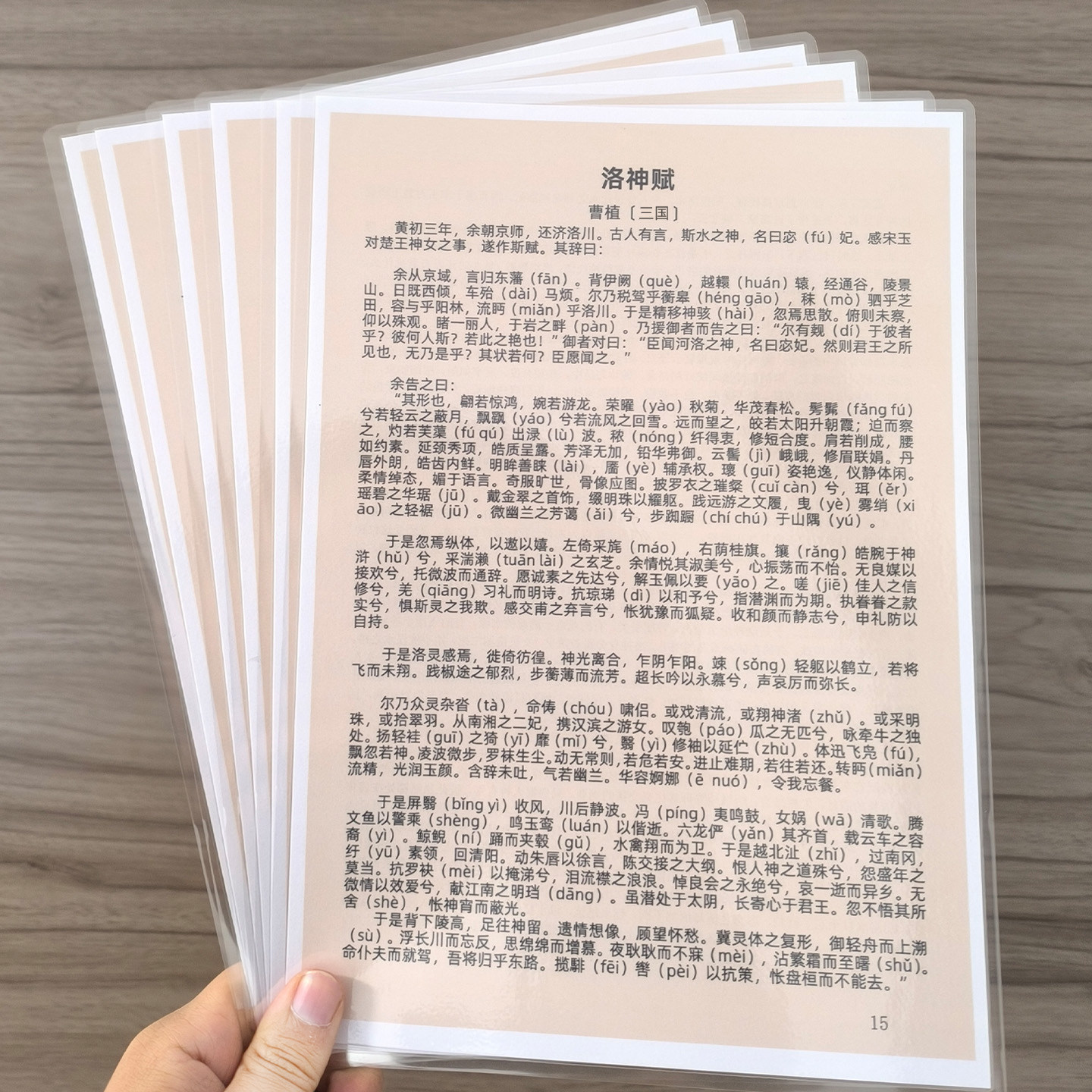 初中高中必背文言文滕王阁序背诵卡出师表岳阳楼记蜀道难塑封卡片