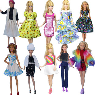 30cm正版娃娃衣服芭比超模FR时装6分换装洋娃娃配件儿童玩具