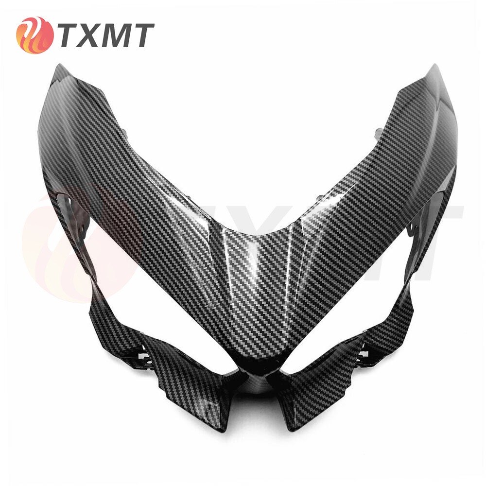 适用于川崎 NINJA 400 2018-2021年 前大灯罩整流罩导流罩碳纤维