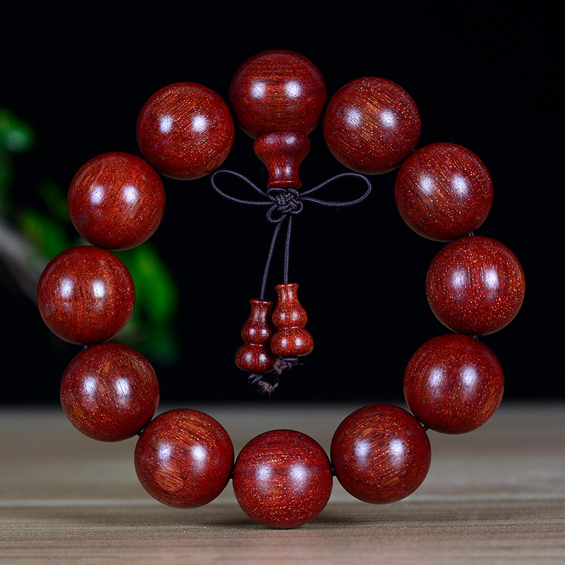 爆满真金星尼泊尔小叶紫檀手串