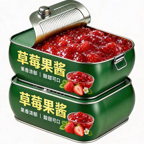 草莓酱蓝莓酱吐司面包涂抹夹心果肉酱儿童早餐奶茶店烘焙原材料