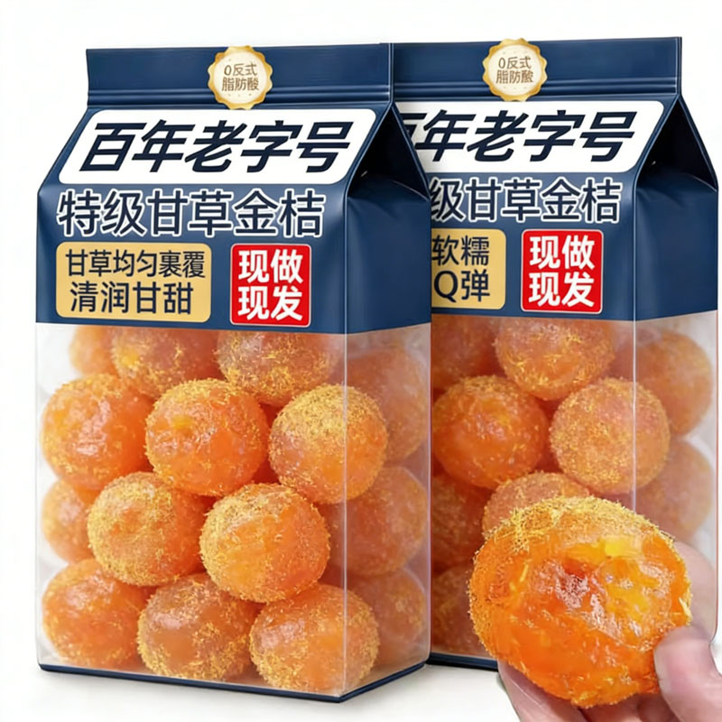 广西正宗甘草金桔0添加图片