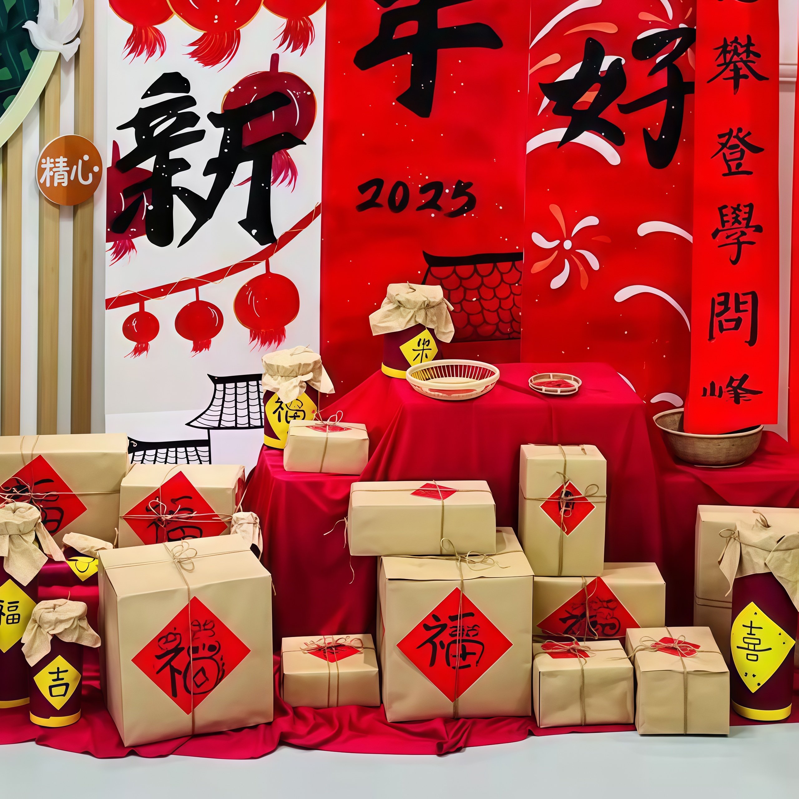 幼儿园马年新年主题环创装饰福字贴纸牛皮纸盒自然角美工区角布置,节庆用品/礼品,节日装扮用品,淘宝优惠券,粉丝福利购,淘宝优惠卷