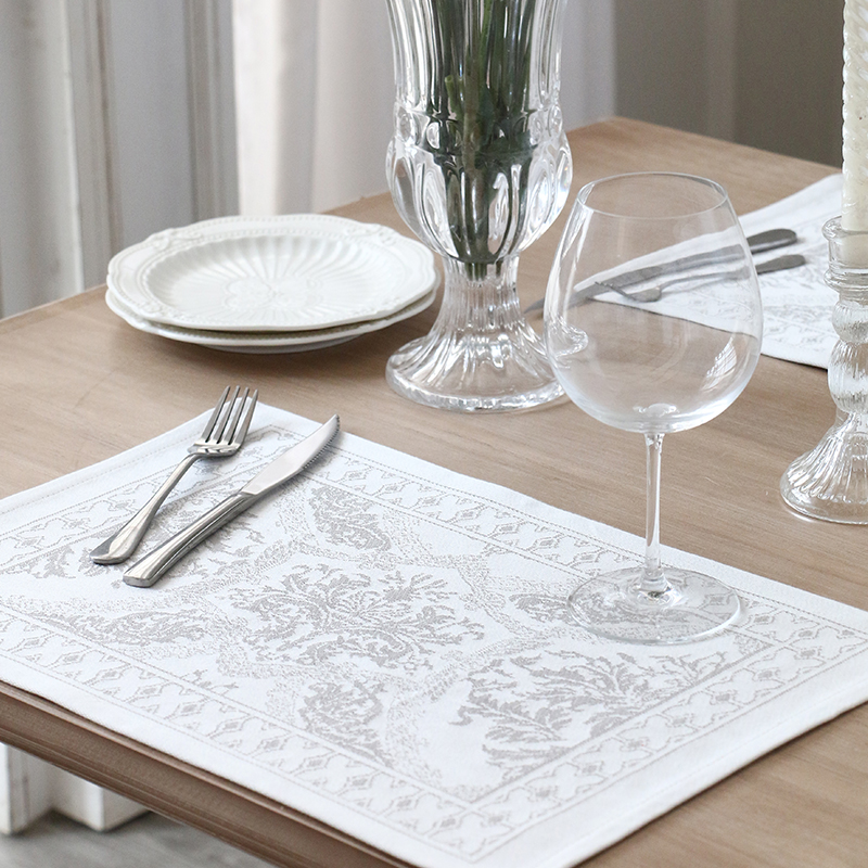 欧式高端提花餐垫全棉西餐垫