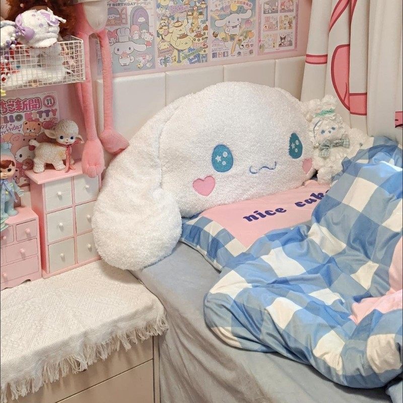 玉桂狗抱枕宿舍床头靠枕靠垫护腰防撞靠背大学生单人床上大枕头