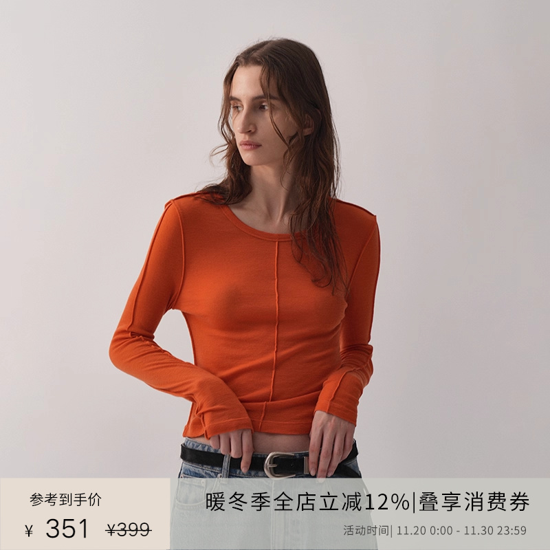 PLANITES100%羊毛打底针织衫