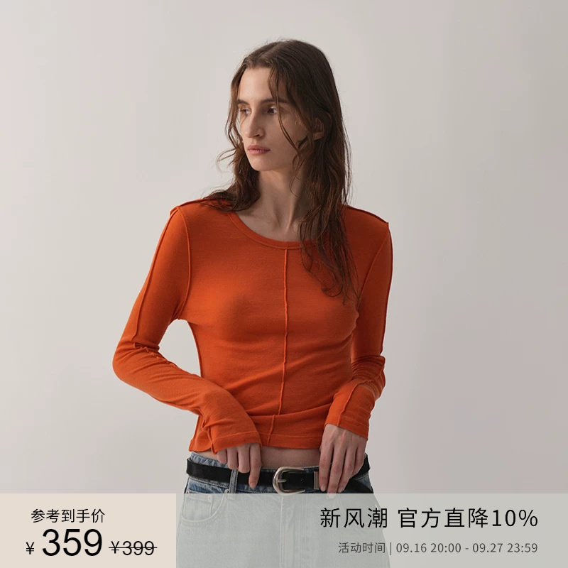 PLANITES100%羊毛打底针织衫图片