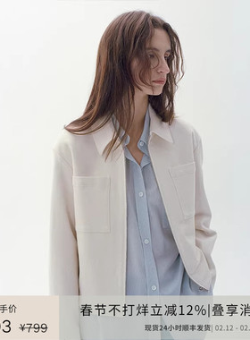 PLANITES 24SS vol.3  白色中性双口袋拉链夹克