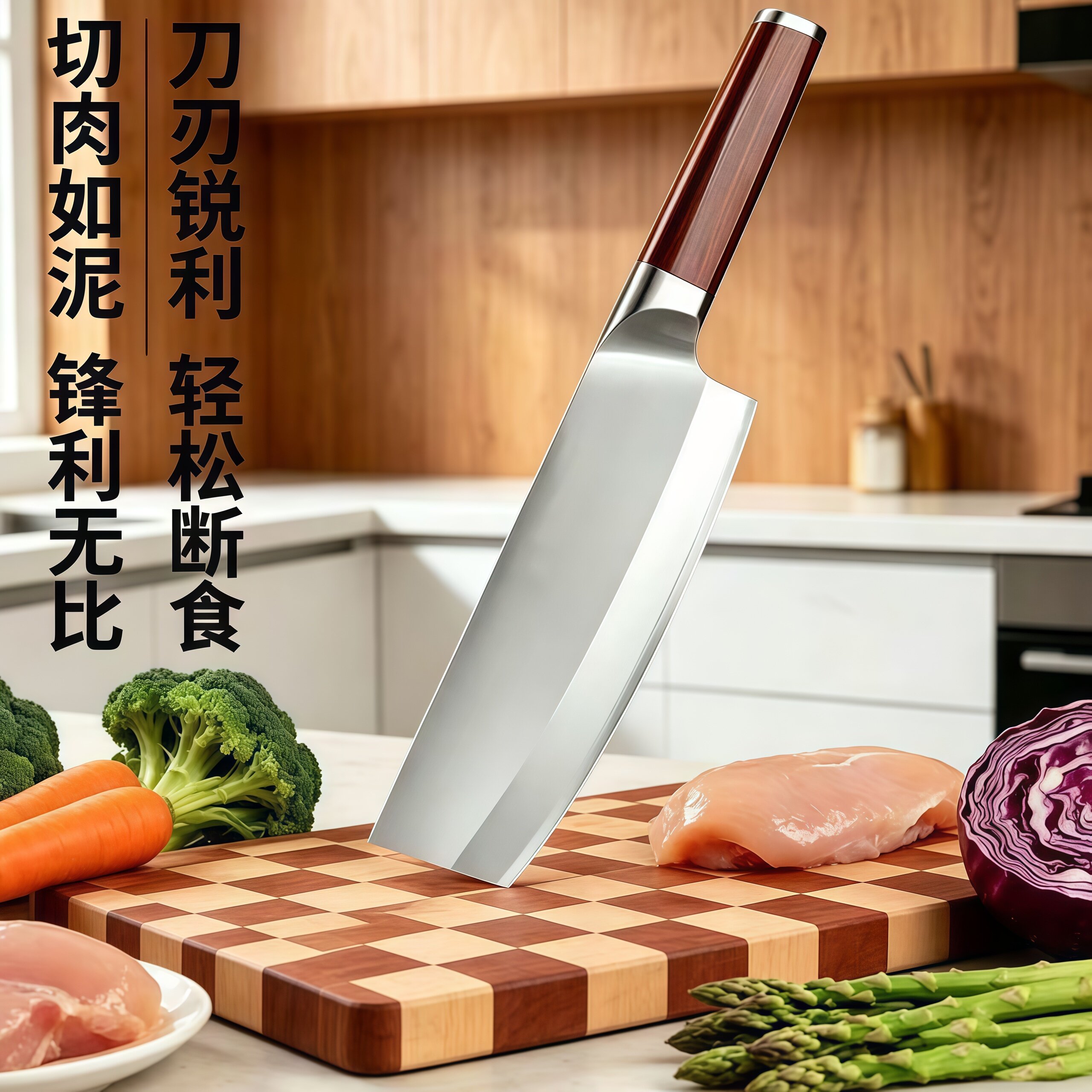 家用菜刀厨刀不锈钢锋利无比