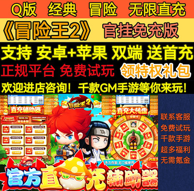 GM辅助冒险王2变态btQ版无限
