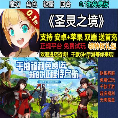 圣灵之境0.1折魔幻角色RP