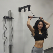 墙体高位下拉训练器健身器材拉绳器引体向上三头肌大单边飞鸟拉背