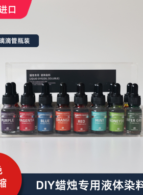 CANDLEHOUSE香薰蜡烛专用液体染料DIY美国进口高浓缩染料色素颜料
