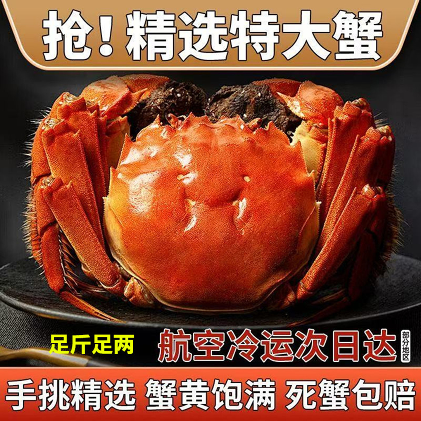 活蟹大螃蟹大闸蟹河蟹礼盒
