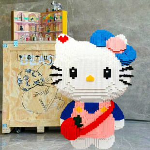 三丽鸥hellokitty凯蒂猫积木玩具kt猫女生高颜值成人版 官方旗舰店