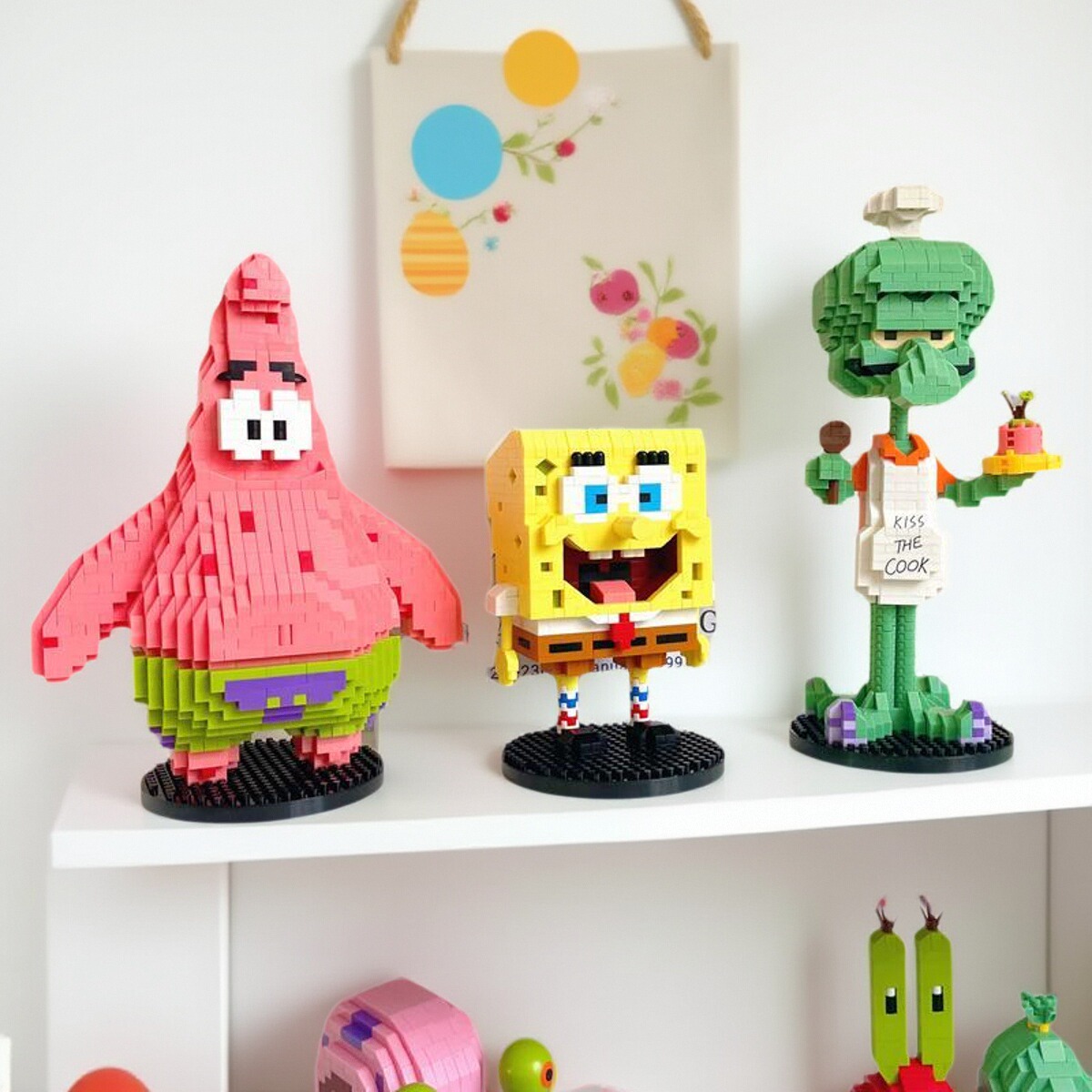 海绵宝宝积木6-12岁成人版小颗粒拼装女孩系列派大星礼物2025新款