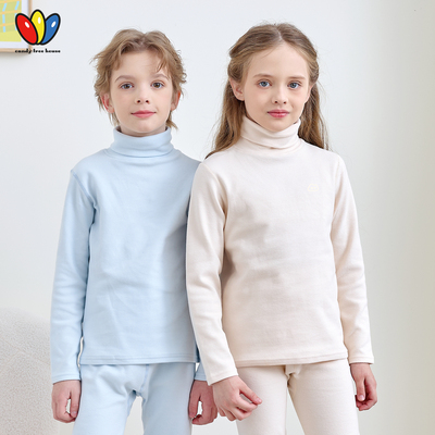 新疆国棉男女童纯棉秋衣秋裤套装