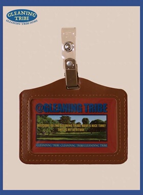 拾遗部落HOME原创 美式复古透明横板工作牌胸牌胸卡公交车皮卡套