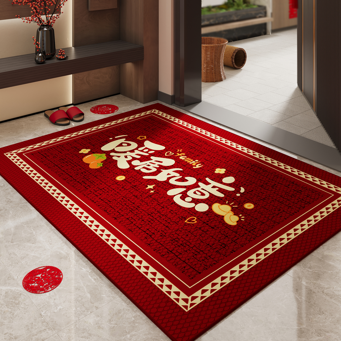 搬家入宅乔迁地垫入户门防水防污