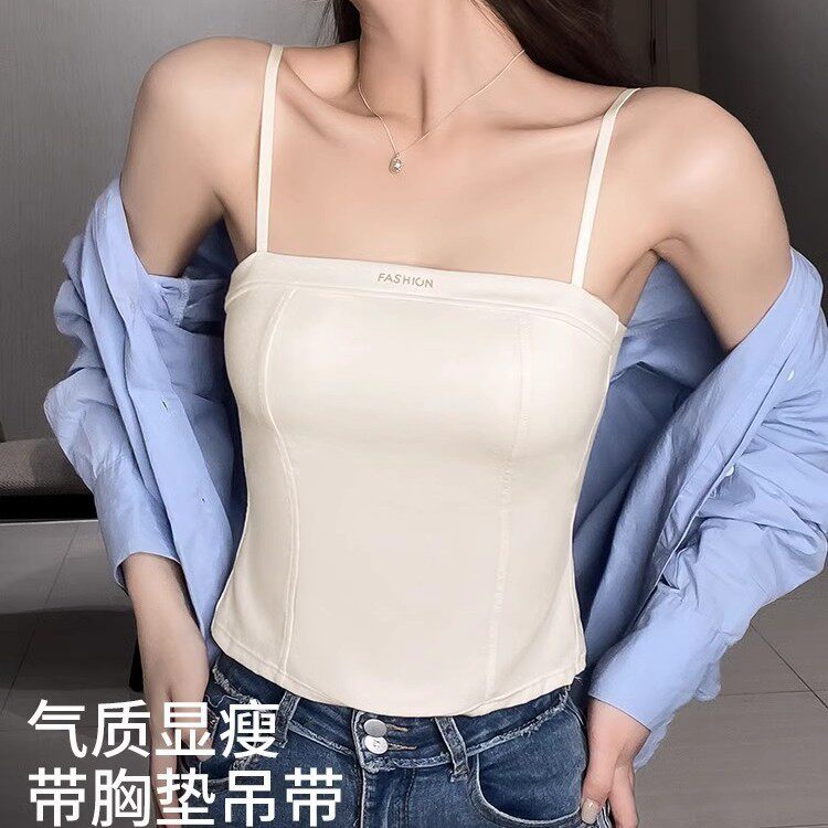 2026新款爆款夏季薄款吊带美背心一体无痕内衣女防走光抹胸文胸罩