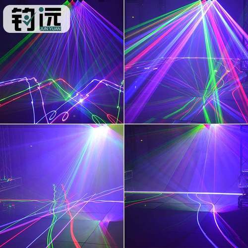 束激光灯声镭光射线条投灯控爆闪KTV酒吧氛围dmx512影舞台灯光束