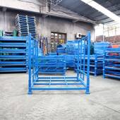 厂家折叠堆垛重巧型固架库托盘布匹存金属周房转放移动货堆叠架