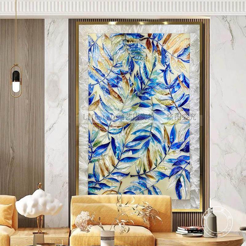 珐琅彩画客厅入户玄关卧室装饰画餐厅走廊过道挂画现代简约壁画,家居饰品,现代装饰画,淘宝优惠券,粉丝福利购,淘宝优惠卷