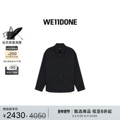 宽松LOGO衬衫 WE11DONE男士 经典 休闲简约