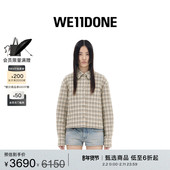 WE11DONE女士格纹填充衬衫 夹克