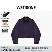 WE11DONE25秋冬女士短款 工装 夹克休闲做旧复古通勤风潮流