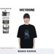 WE11DONE中性男女同款 圆领T恤 休闲宽松过染印花短袖