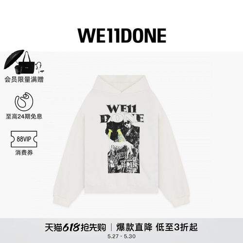 HOODIESWEAT猫咪海报印花连帽衫