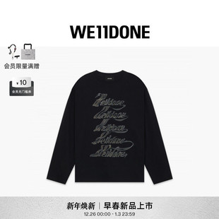 经典 男女同款 字母logoT恤休闲街头潮流日常 新品 WE11DONE26春季
