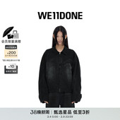 水洗褪色牛仔宽松外套 WE11DONE中性男女同款 明星同款