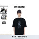 WE11DONE中性男女同款 圆领T恤 休闲宽松过染印花短袖
