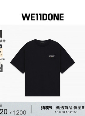 【线上独家】WE11DONE25男女同款经典圆领短袖T恤休闲简约风日常