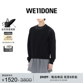 WE11DONE男女同款 合身运动衫 卫衣