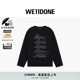 字母logo长袖 WE11DONE26春季 经典 男女同款 T恤休闲街头潮流 新品